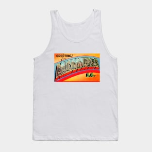 Greetings from Alexandria, Louisiana - Vintage Large Letter Postcard Tank Top